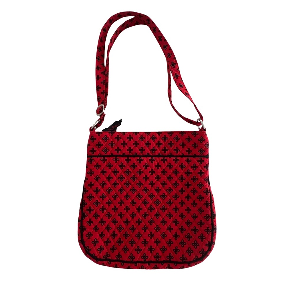 Vera Bradley Triple Zip Hipster Red/Black Mini Concerto Crossbody Bag NWT - Picture 2 of 5